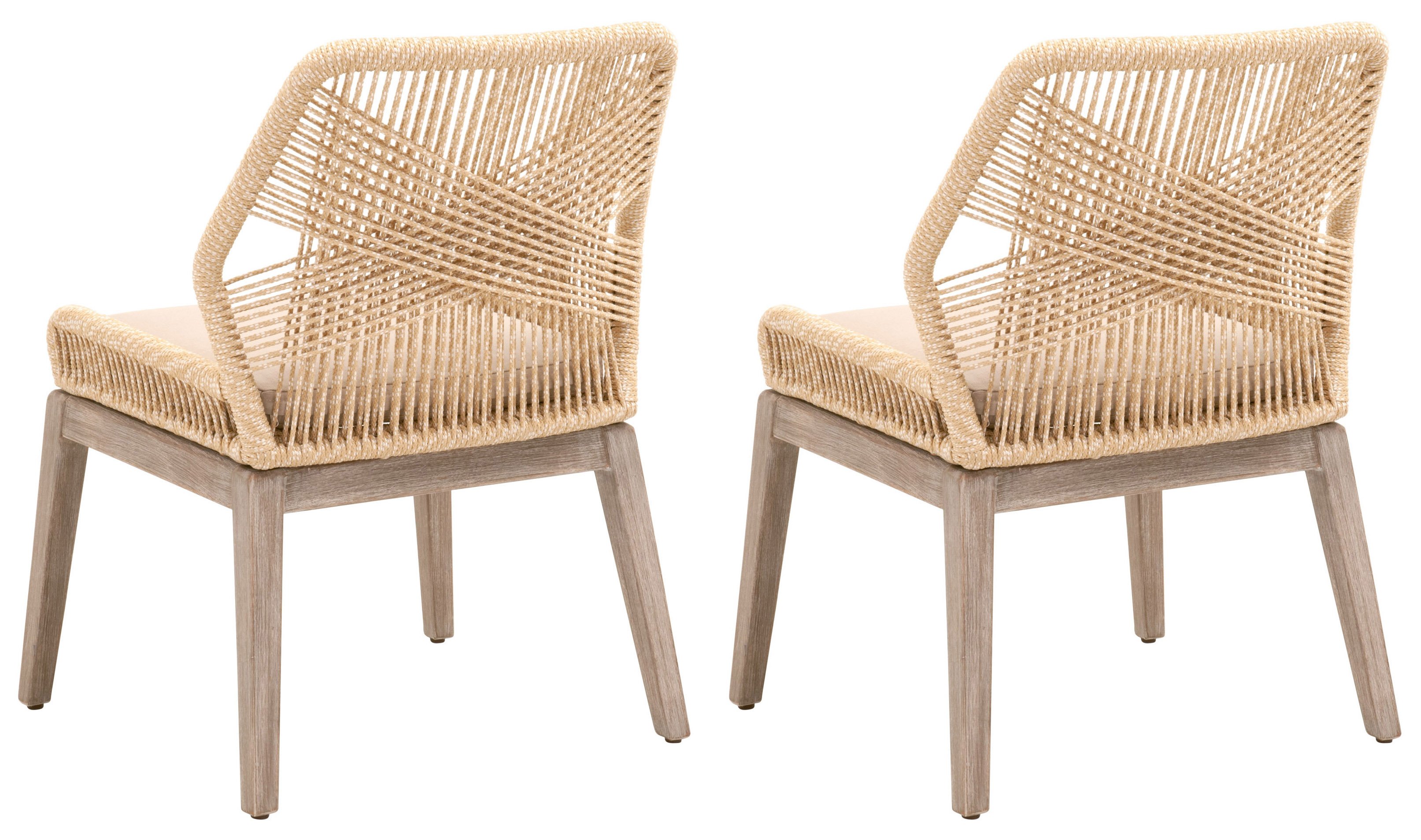 Rope crossweave dining online chairs