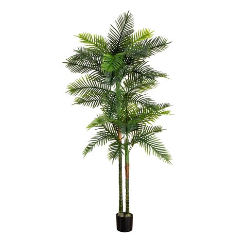 8ft. UV Resistant Artificial Double Robellini Palm Tree