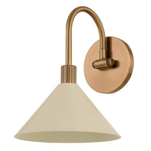 Jovani Bath and Vanity Wall Sconce, Patina Brass/Soft Sand