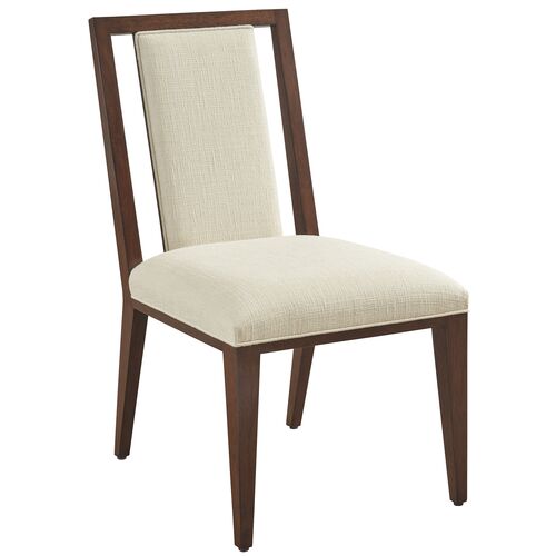 Boswell Splat Back Side Chair, Brown
