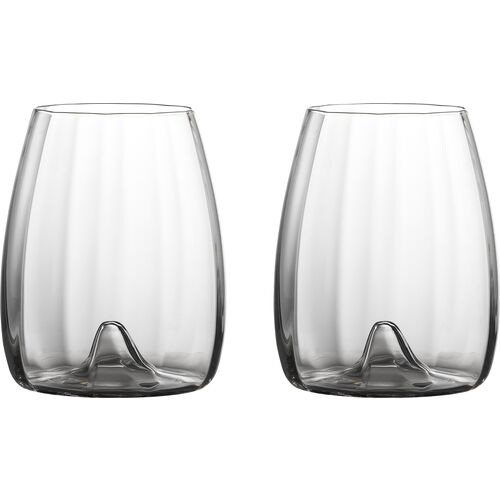 S/2 Elegance Optic Stemless Wineglasses~P77652591