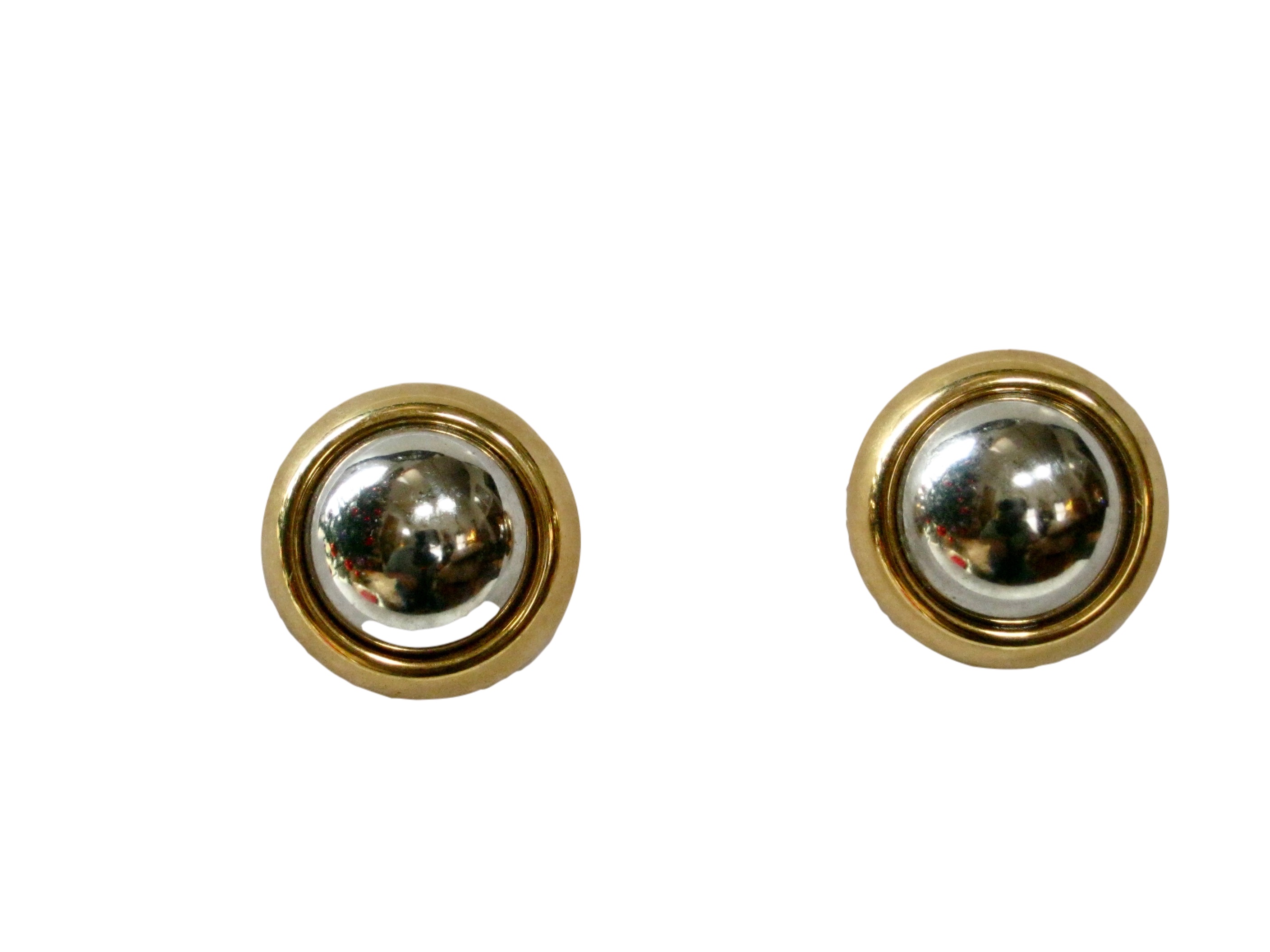 1980s Classic Gold & Silver Earrings~P77641137