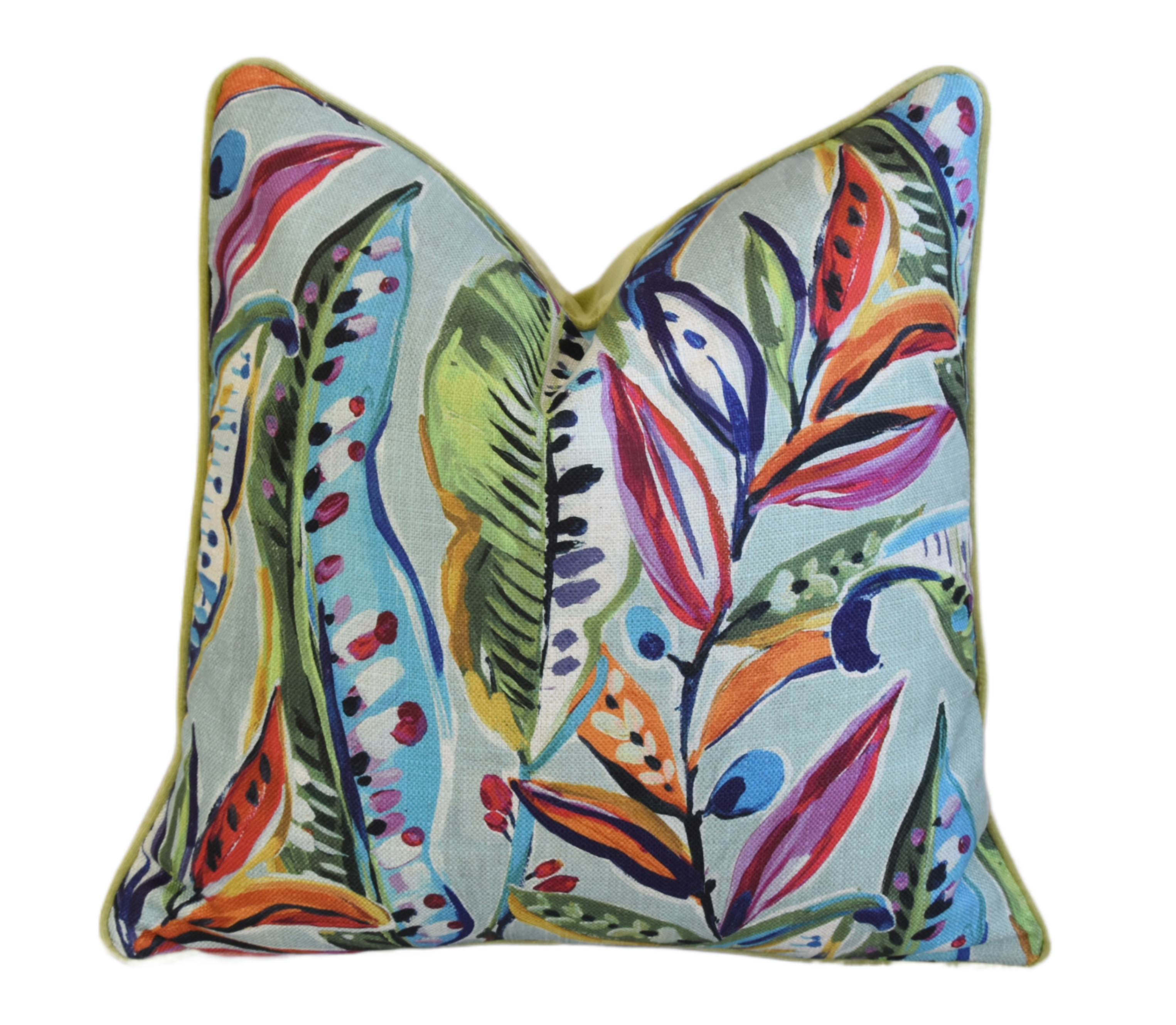 Designer Enrique Carnival Leaf Pillow~P77677612