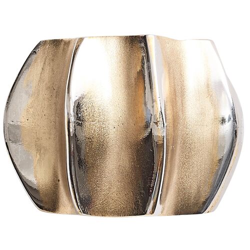 S/4 Desert Napkin Rings, Gold/Silver~P77631077