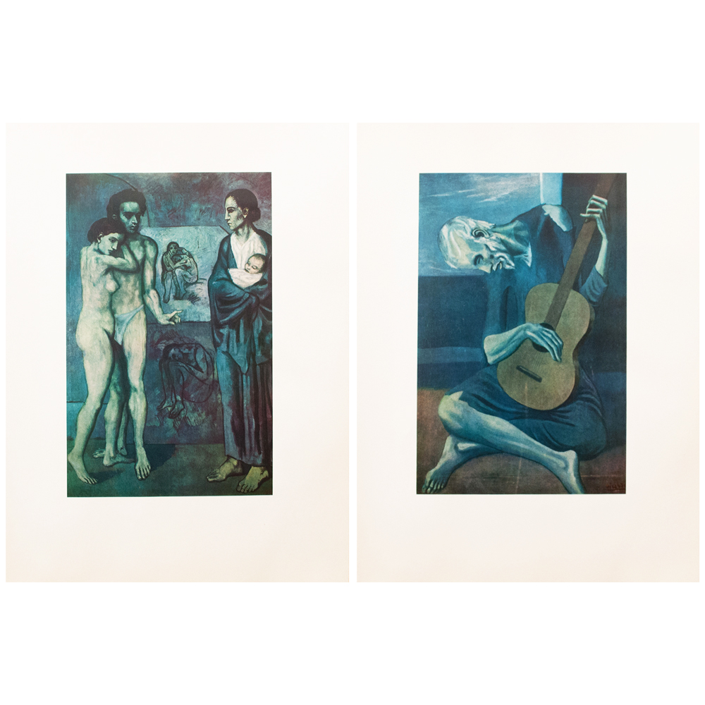 Picasso Blue Epoch Photogravures,S/2~P77590233