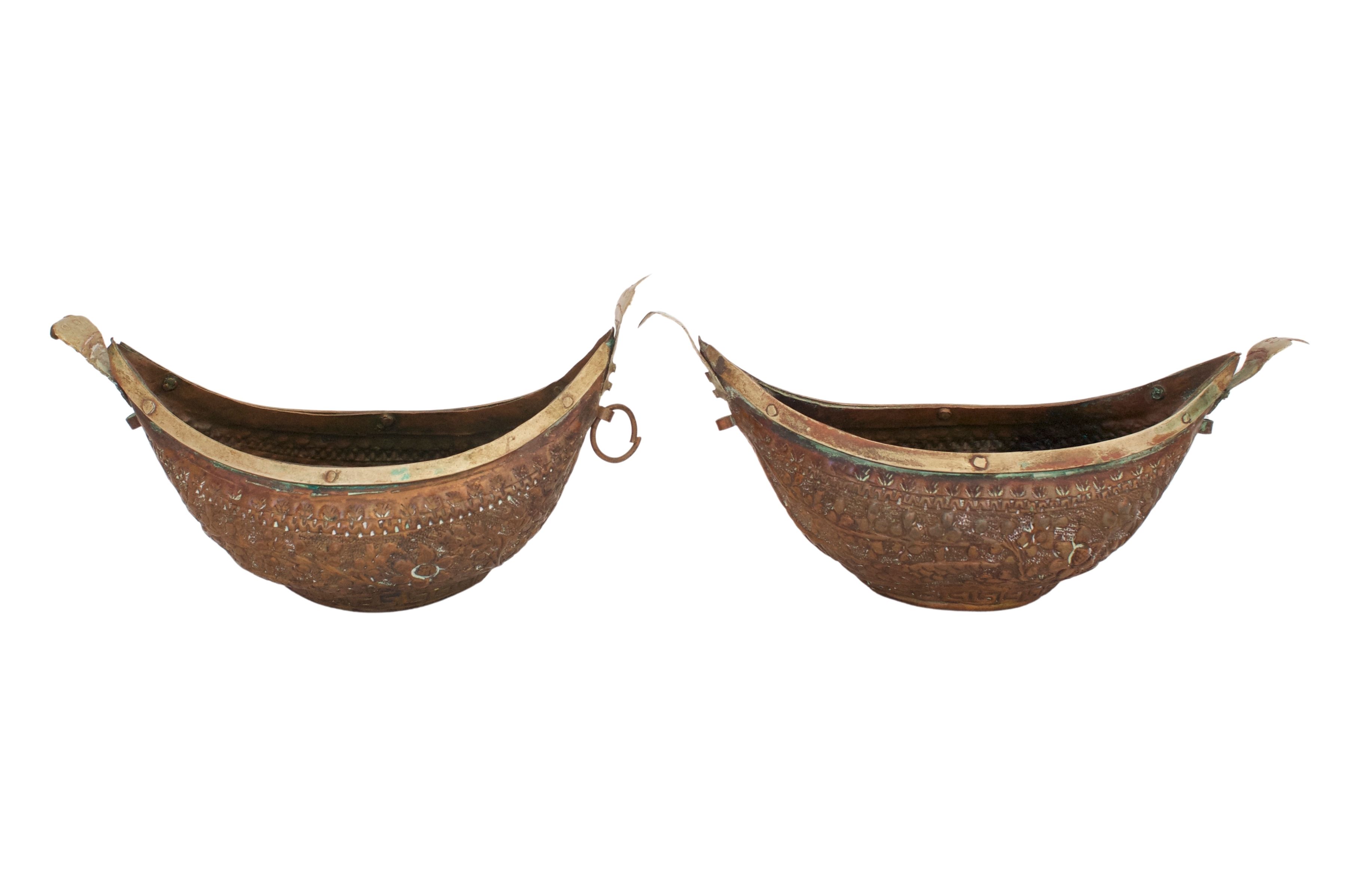 Turkish Copper Candle Holders, S/2~P77620002