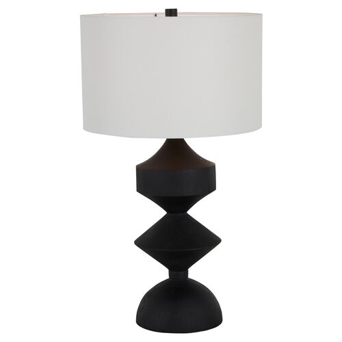 Maddox Table Lamp, Plaster Black~P111111723