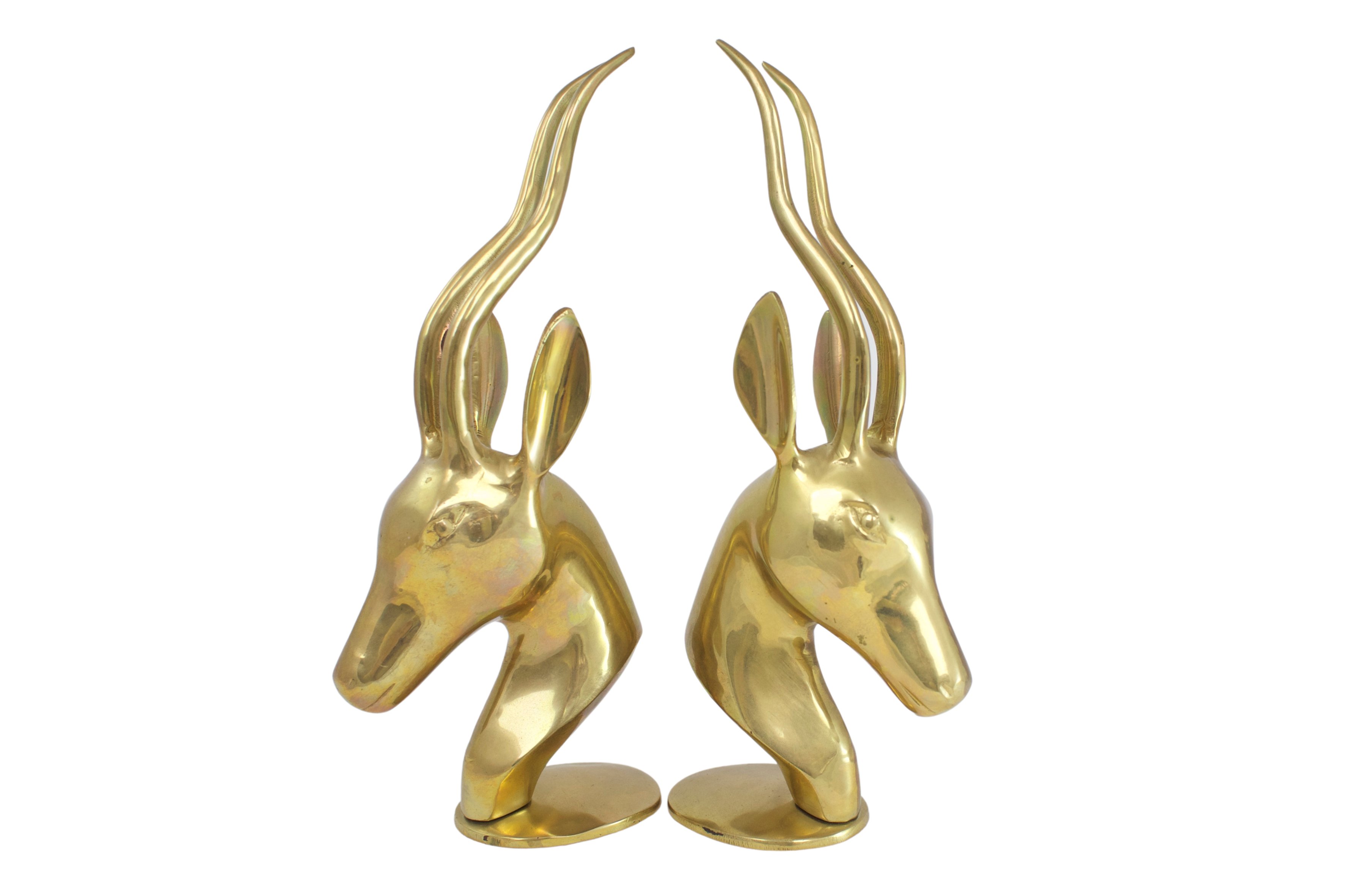 Midcentury Brass Gazelles, Pr~P77583034