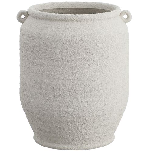 15" Terra Cotta Indoor/Outdoor Planter, White 15" Terra Cotta Indoor/Outdoor Planter, White