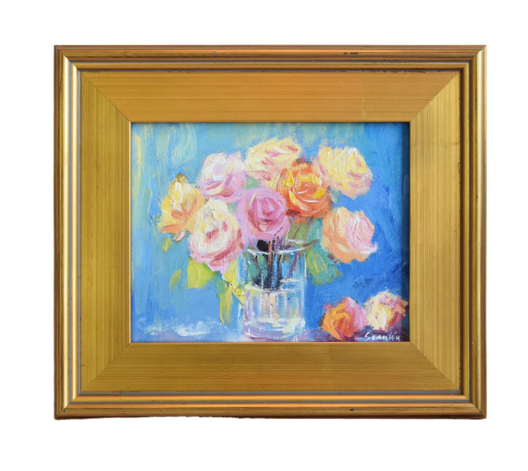 Impressionist Bouquet Flowers Painting~P77682456
