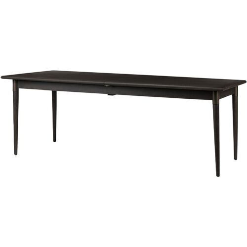 Noelle Extension Dining Table, Black Mango