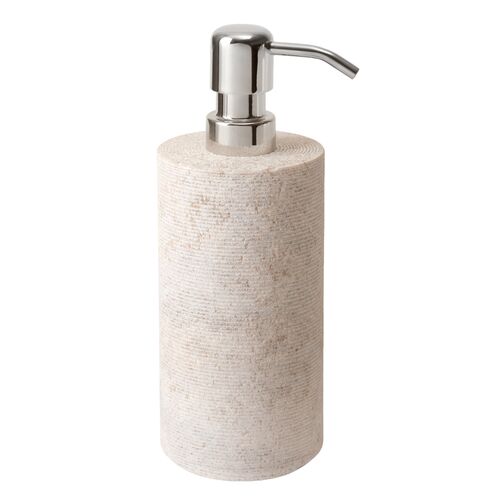 Limestone Lotion Dispenser, Limestone~P77619180