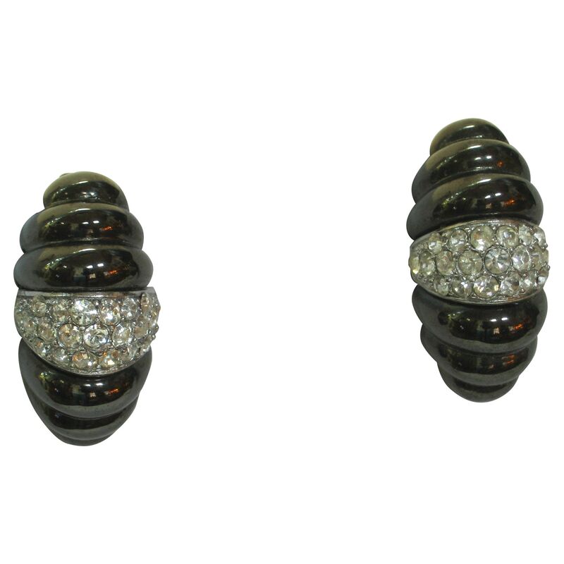 Givenchy Crystal Modernist Earrings