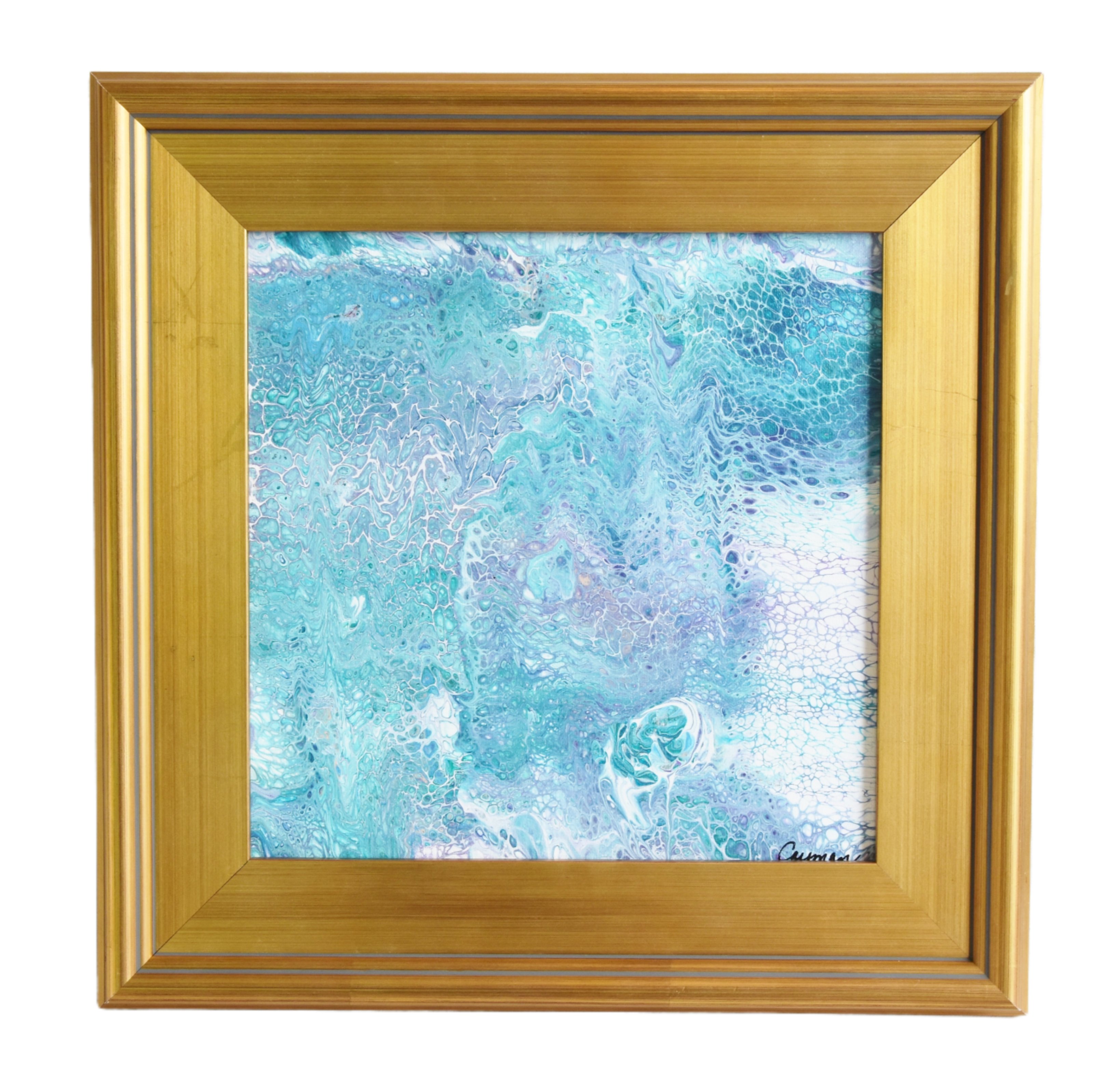 Modern Abstract Marbleized Art Painting~P77678248