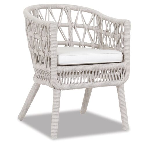 Farah Outdoor Dining Chair, Flax Rope~P77567521