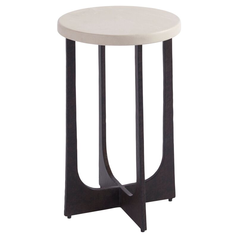 Breakwater Round Side Table Ivory Cast, Barclay Butera Bar Stools
