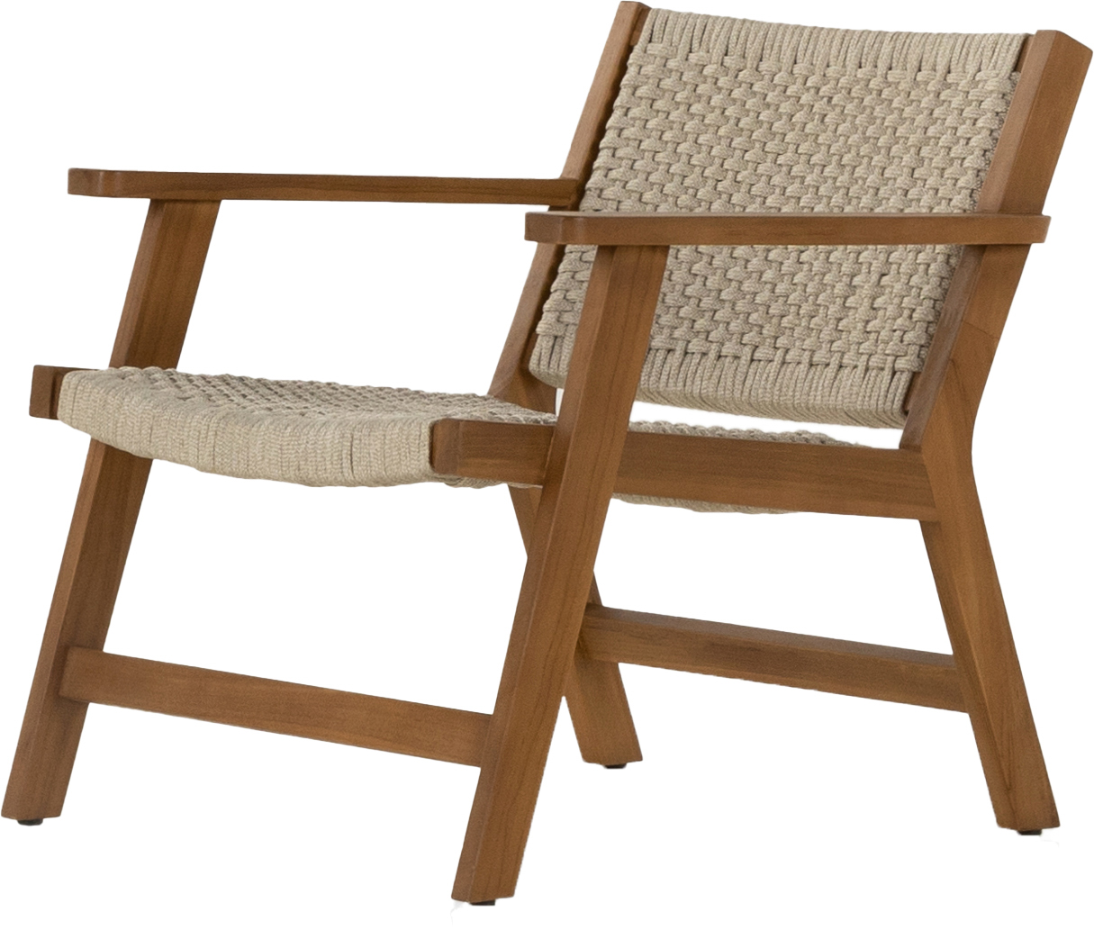 Delano Natural Teak Outdoor Rope Chair