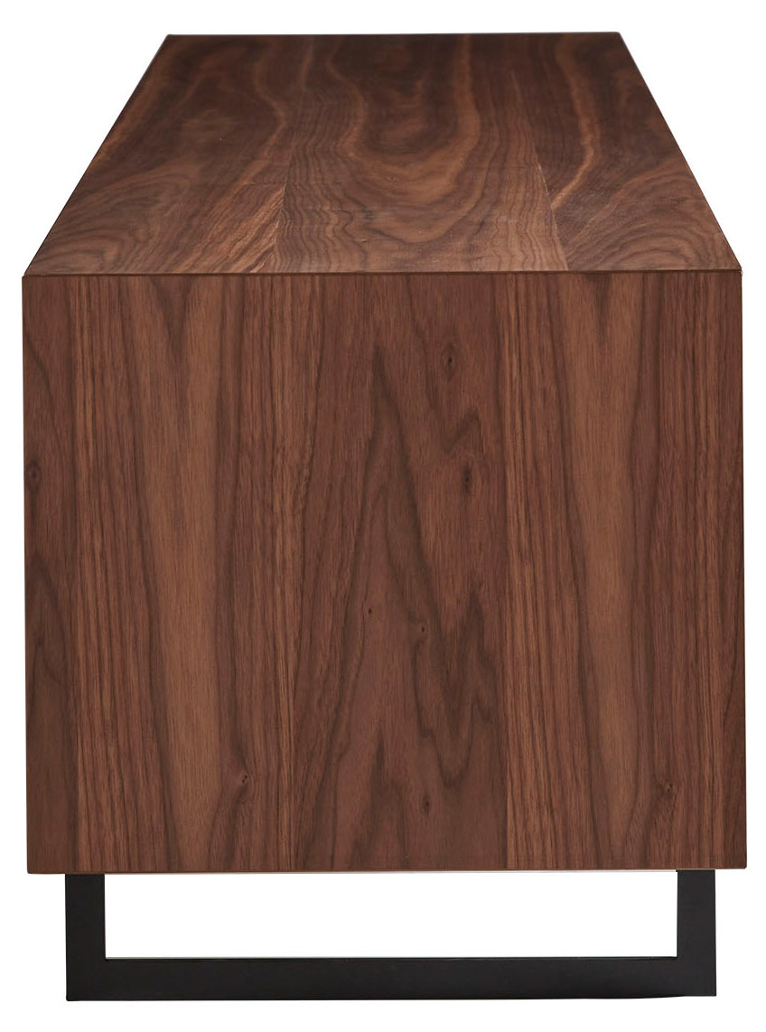 Cooper 71" Walnut & Grey Media Stand - Stylish Storage