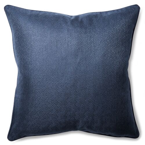 Basketry 22x22 Throw Pillow, Navy~P77266368