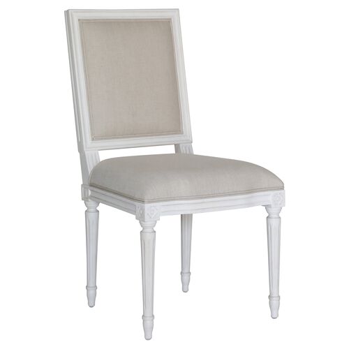 Regent Side Chair, Oatmeal Linen~P77401671