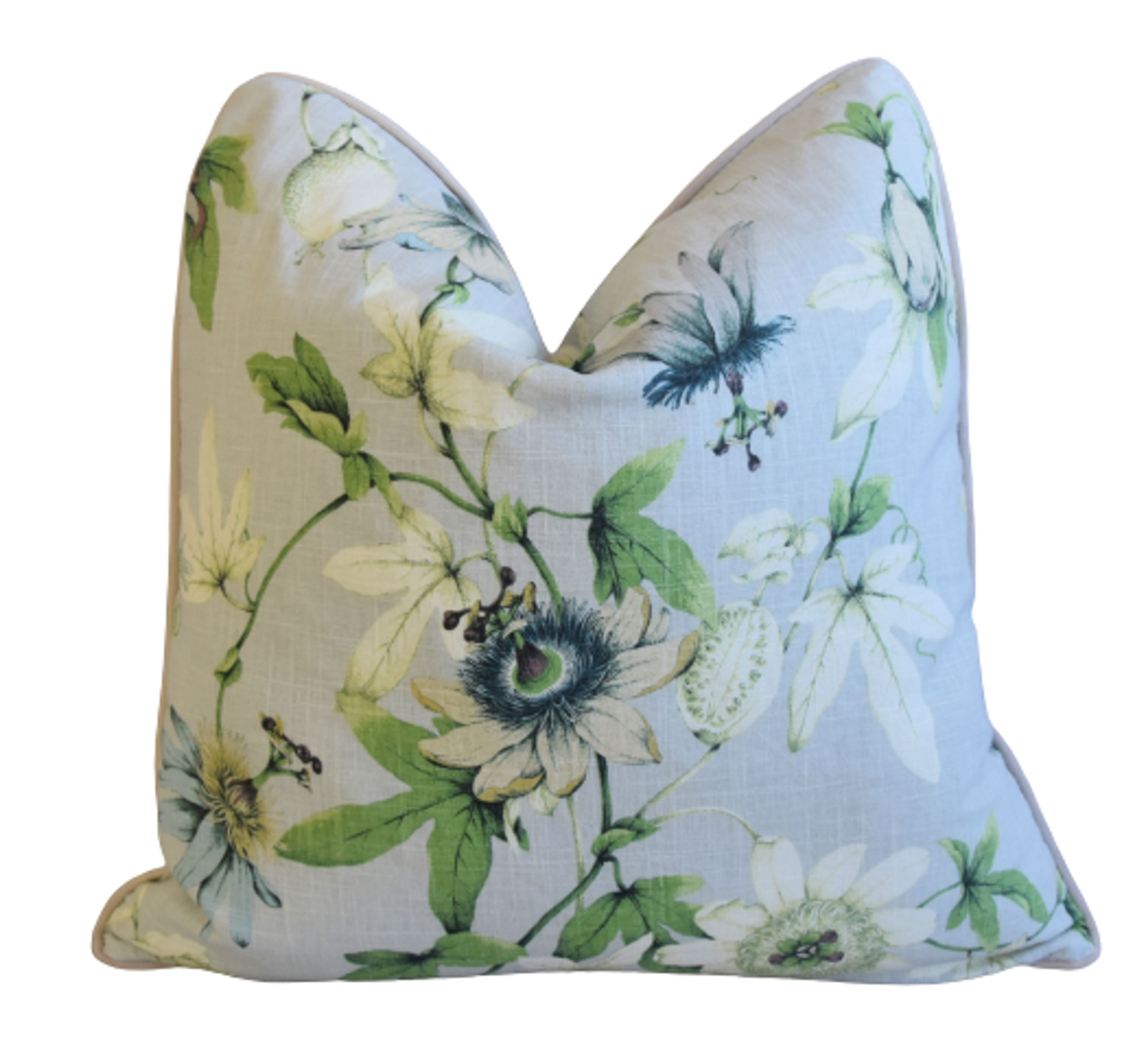 P Kaufmann Passion Flower Linen Pillow~P77658290