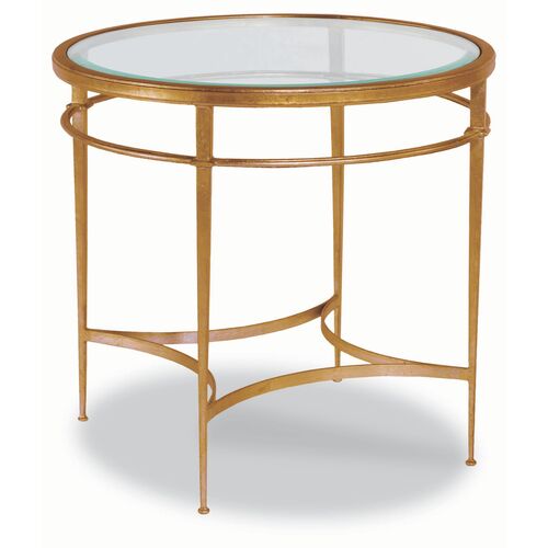 Vienne Side Table, Gold Leaf~P77550389