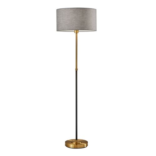 Jett Floor Lamp, Black/Brass~P69529197