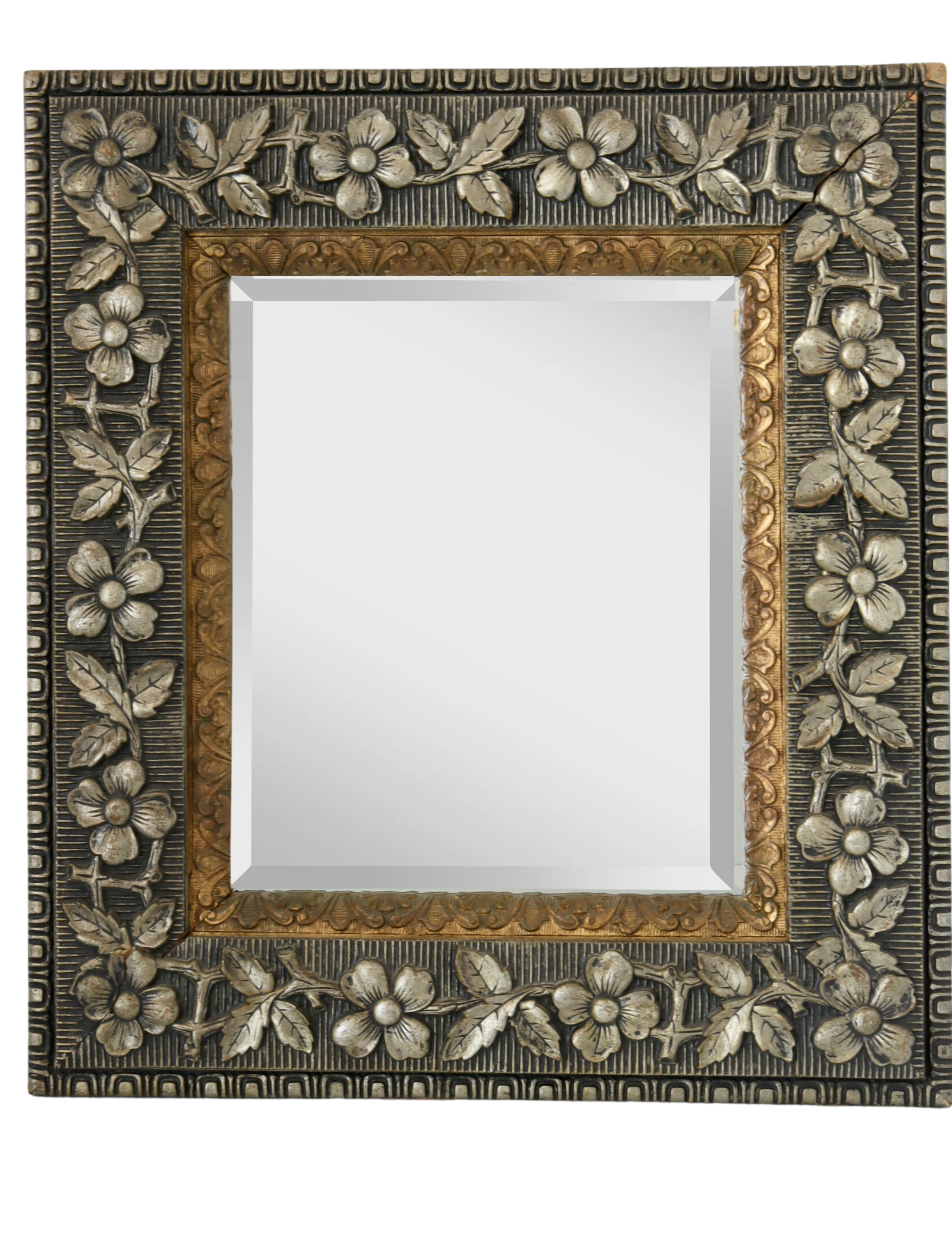 French Hand-Carved Beveled Wall Mirror~P77681654