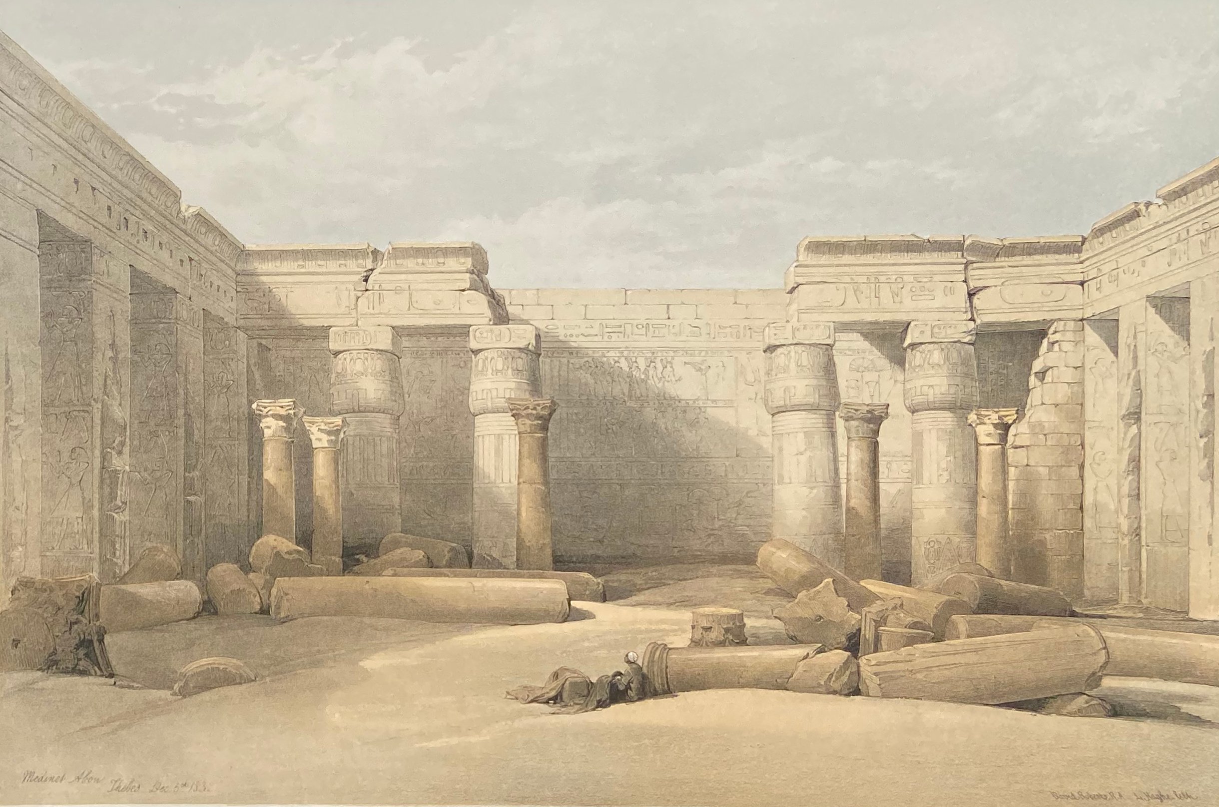 The Temple at Thebes by David Roberts~P77606582