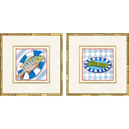 S/2 Tavola Italiana II Framed Paintings S/2 Tavola Italiana II Framed Paintings