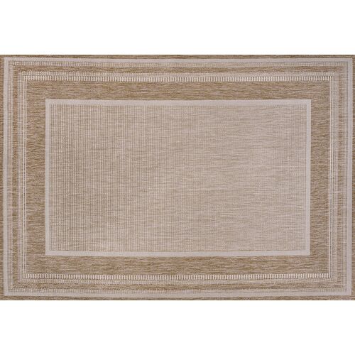 Drakos Stripe Border Rug, Beige Drakos Stripe Border Rug, Beige