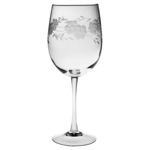 S/4 Adair Hand-Cut Wineglasses, 19 Oz~P77041779