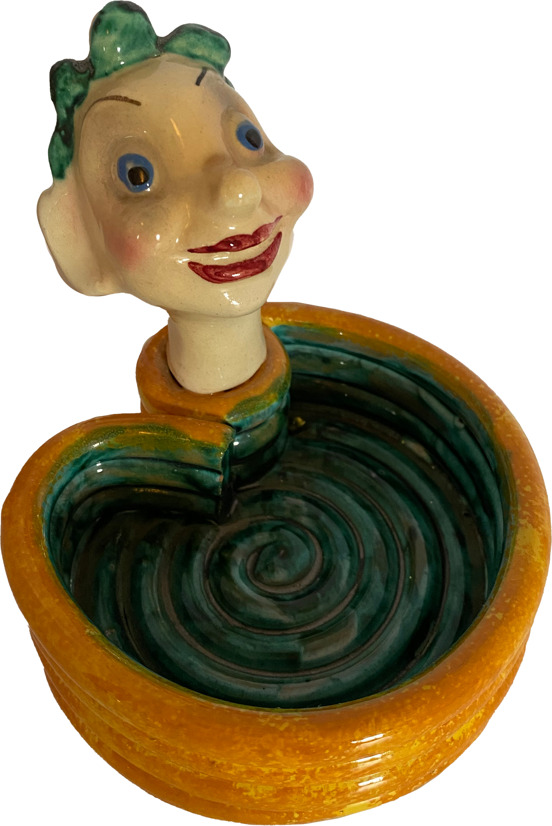 Midcentury Italian Pottery Pixie Tray~P77611307