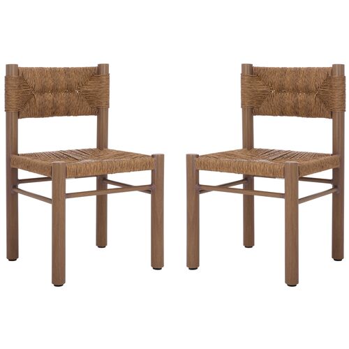 S/2 Reinar Outdoor Wicker Dining Side Chairs S/2 Reinar Outdoor Wicker Dining Side Chairs