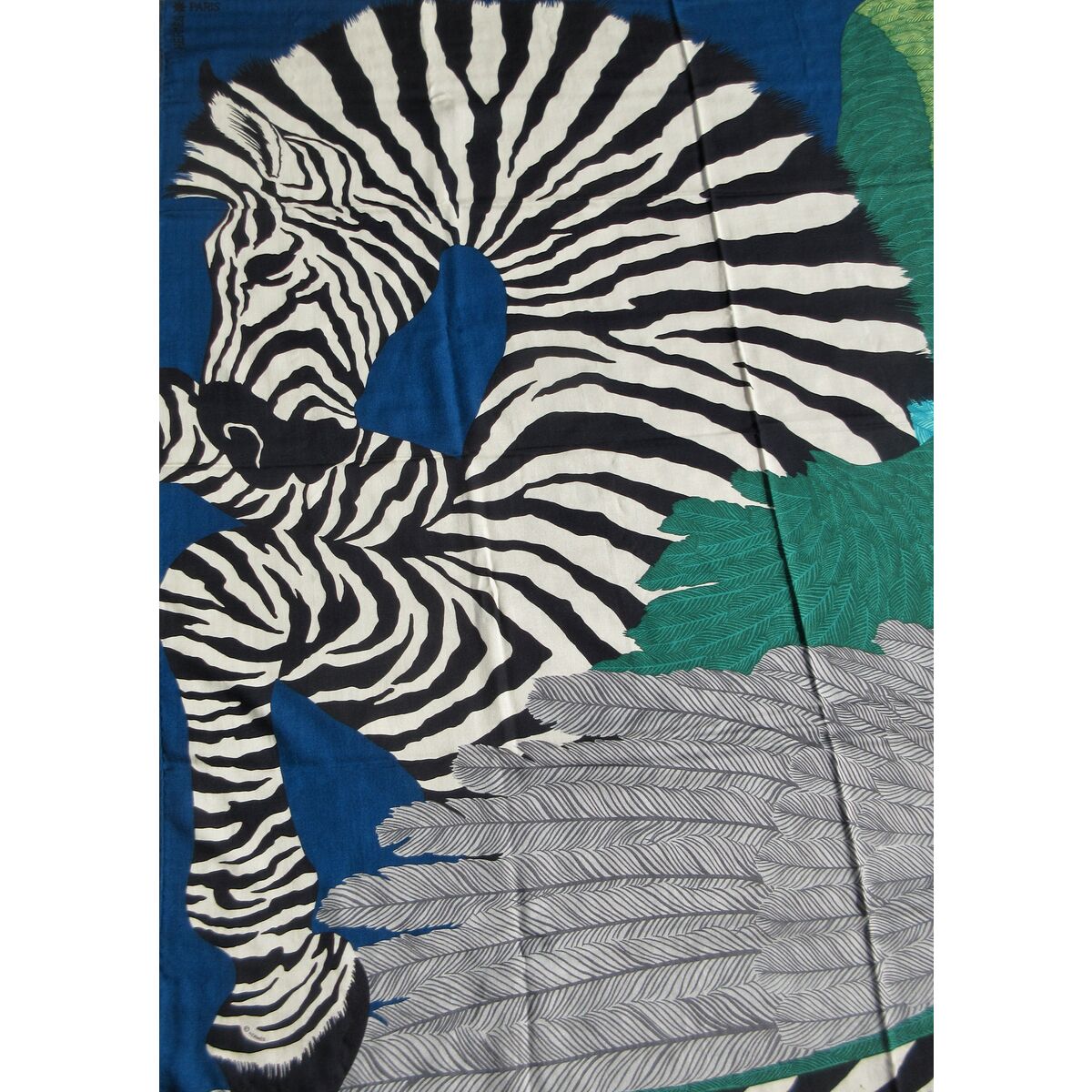 Hermes 2014 Zebra Pegasus Cashmere Shawl