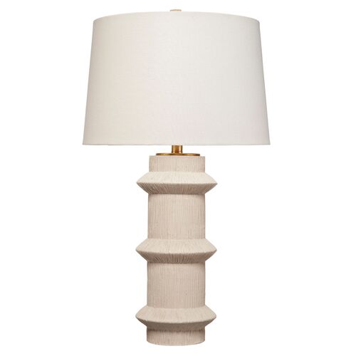 Trousdale Polyresin Table Lamp, Cream