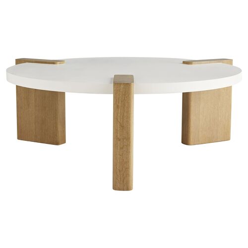Forrest Coffee Table, White/Natural~P77588477