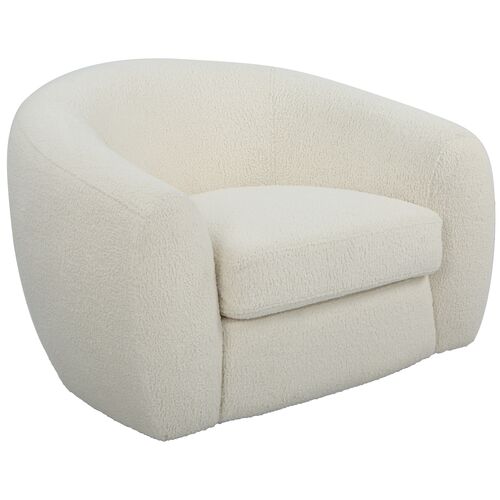 Marigold Swivel Chair, White