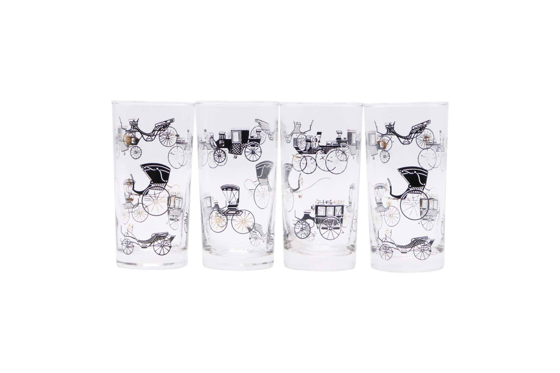 Mid Century Glass Tumblers - Set of 4~P77592859