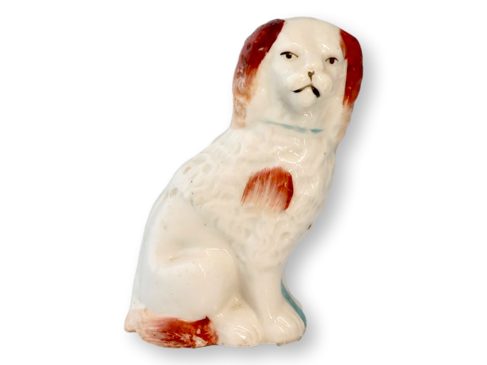 1850 Mini Staffordshire King Charles Dog~P77719583