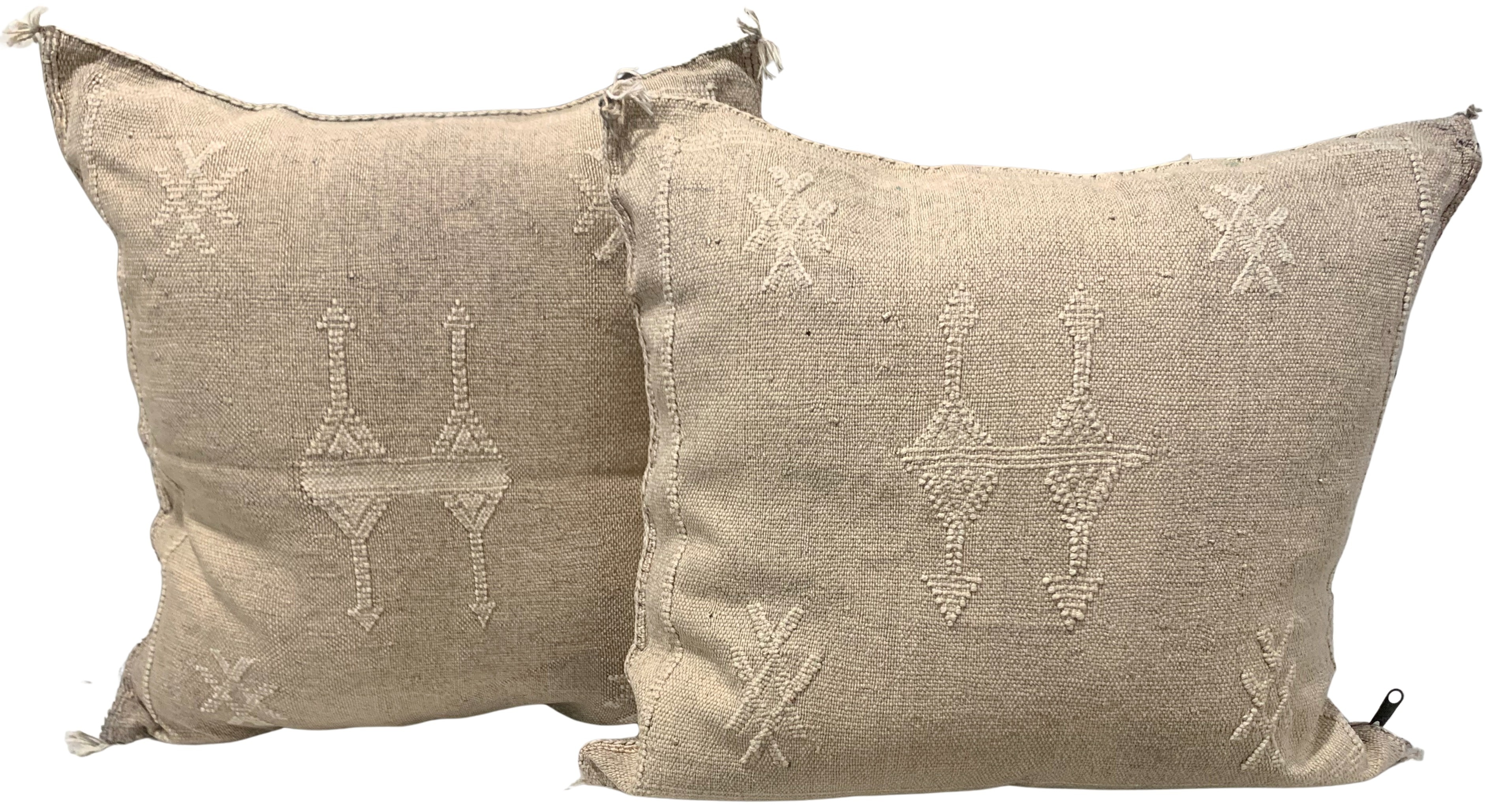 Moroccan Sabra Silk Pillows, Pair~P77718540