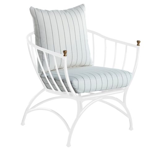 Frances White Accent Chair~P77601874