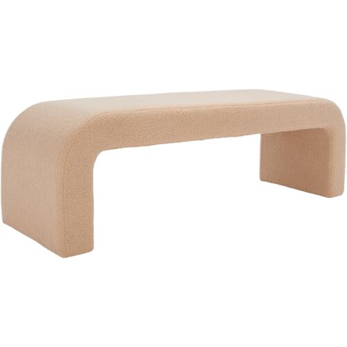 Orivon Faux Shearling Bench
