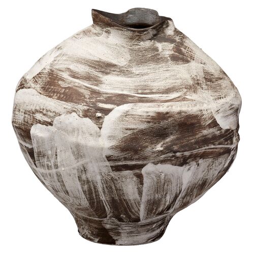 Maurice Ceramic Vase, Brown