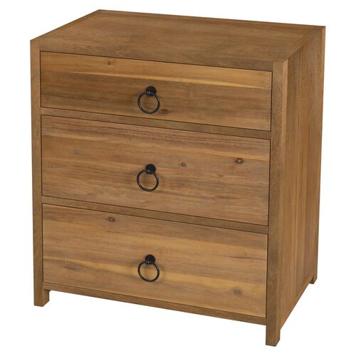 Sully 3-Drawer Nightstand, Natural~P111116700