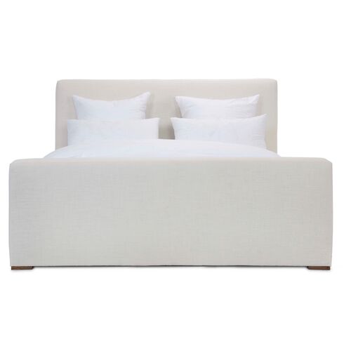 Nemus Panel Bed, Ivory Linen~P77410111