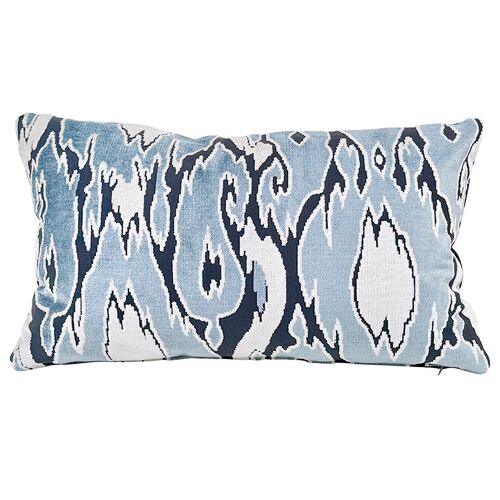 Maldives 14x24 Velvet Lumbar Pillow