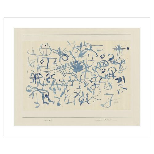 Signs Clustering by Paul Klee Framed Print
