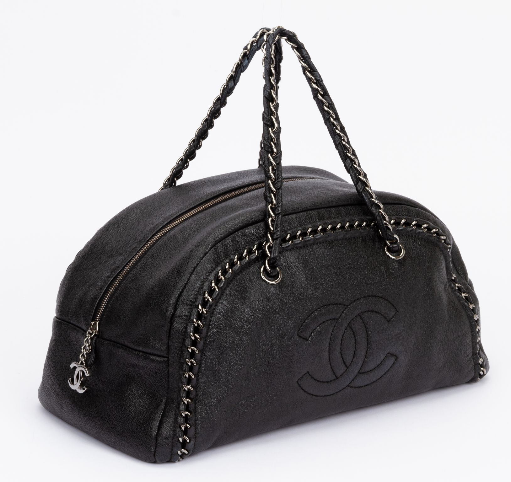 Chanel Black Luxe Ligne Bowler Bag | One Kings Lane