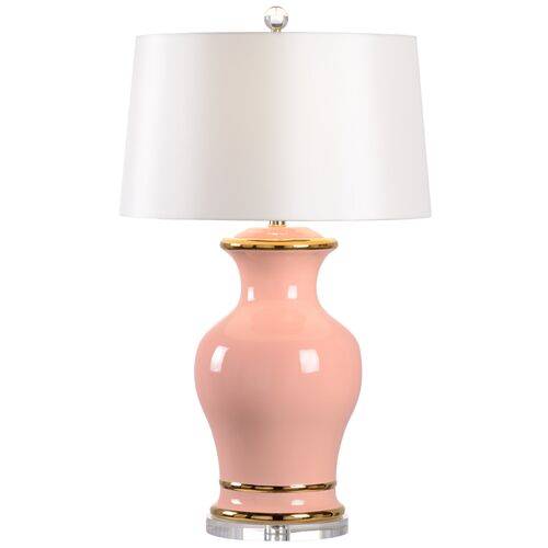 Audrey Ceramic/Acrylic Table Lamp